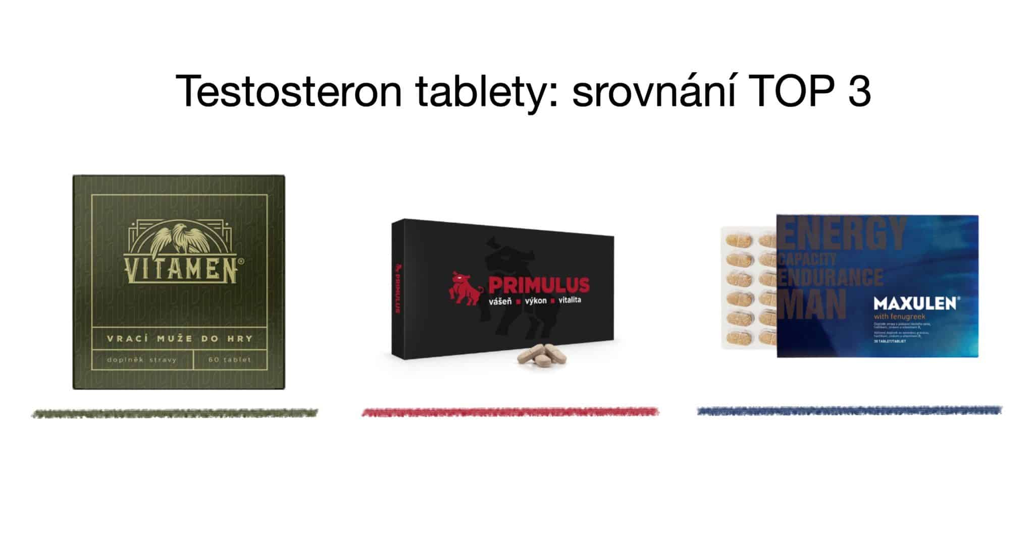 Testosteron tablety TOP 3 srovnání – vitamíny pro muže [recenze] 1